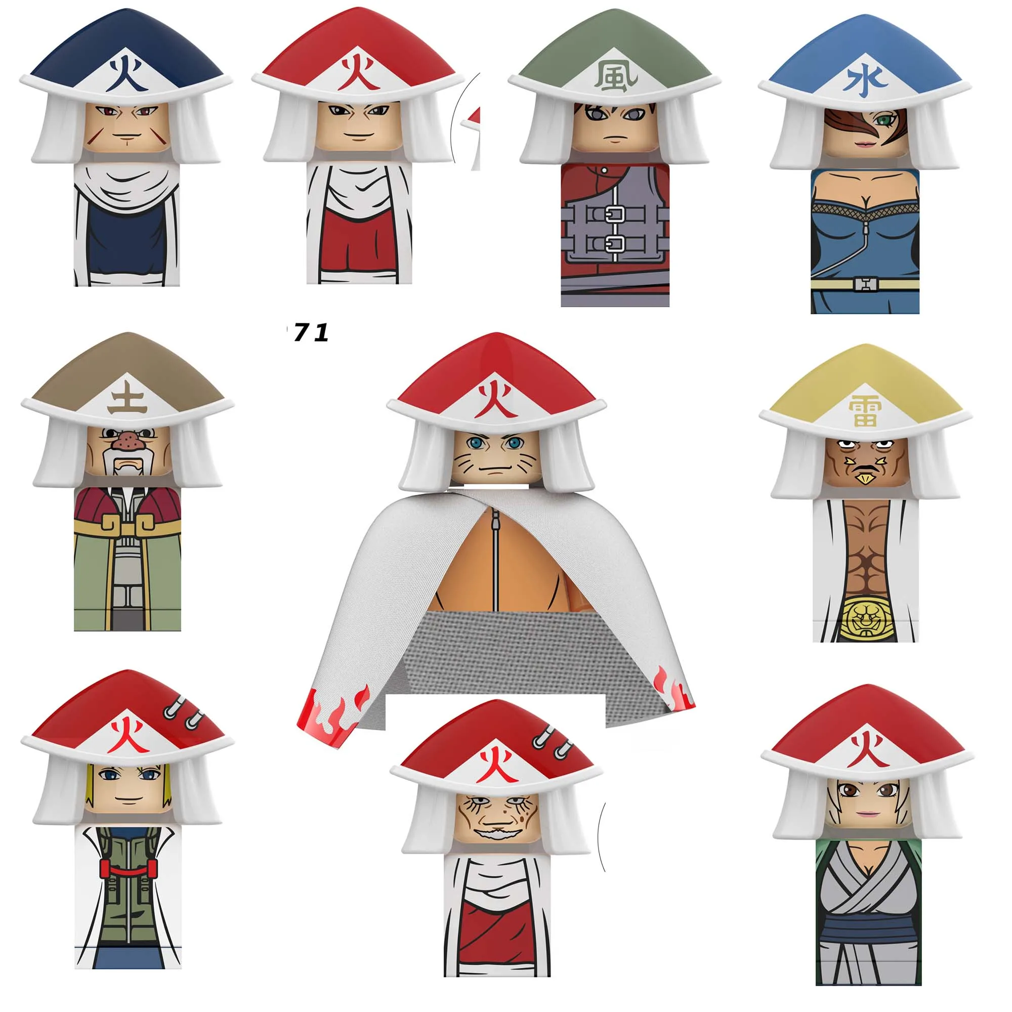 Набор строительных блоков аниме Obito Kushina Rin Kurenai Ibiki Terumi Mei Onoki, фигурки, кирпичи, игрушки, подарок для мальчиков Набор строительных блоков аниме Obito Kushina Rin Kurenai Ibiki Terumi Mei Onoki, фигурки, кирпичи, игрушки, подарок для мальчиков