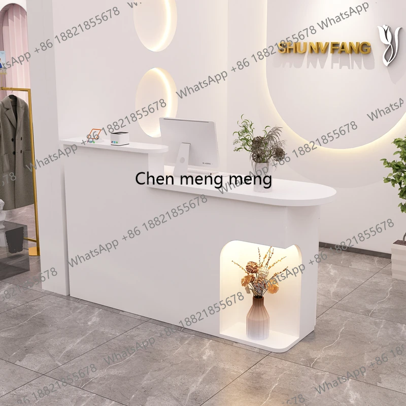 

Стойки ресепшн ze5556Drawer: Изогнутый дизайн, минималистичные угловые стойки ресепшн, современная эстетика, офисная мебель