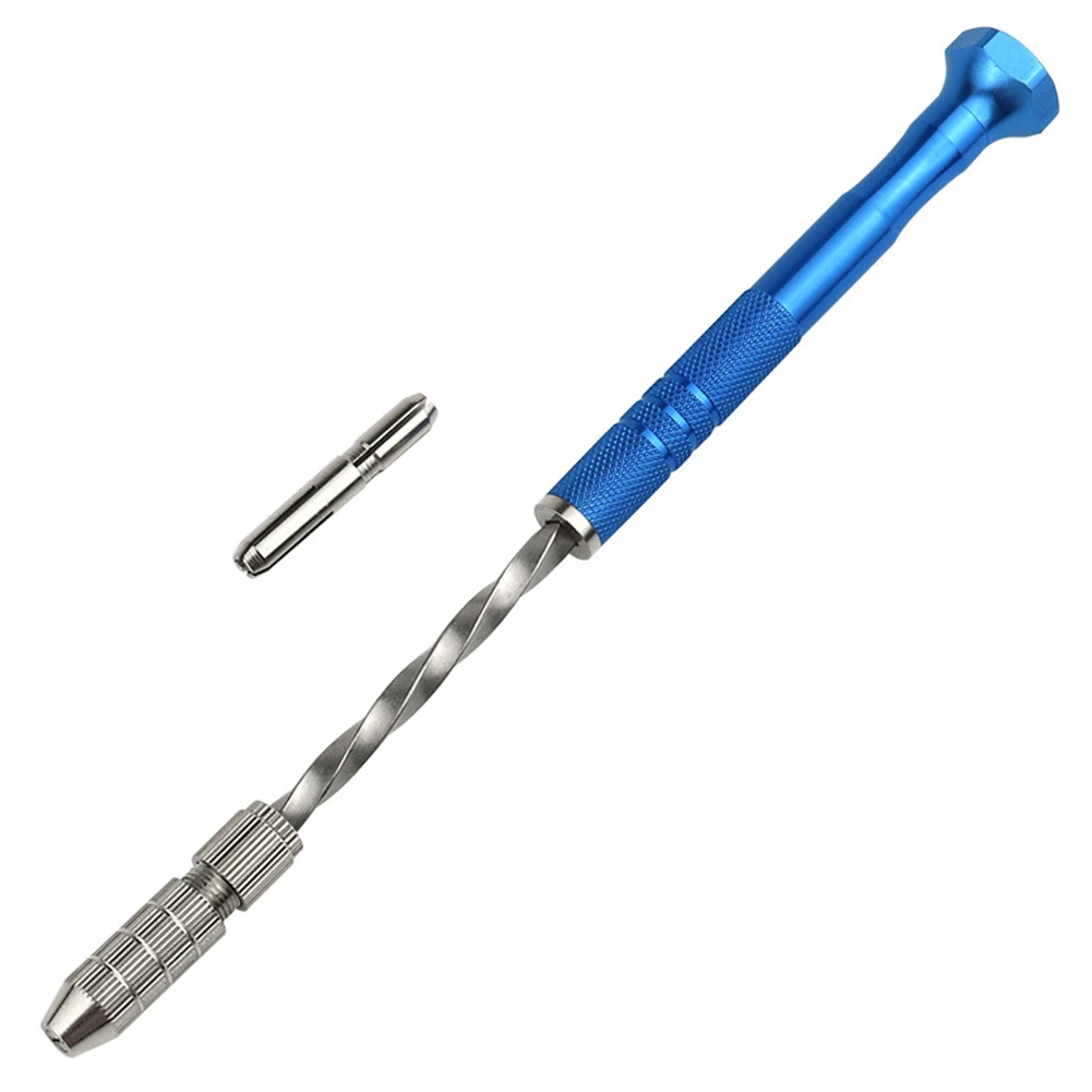 DIY Drilling Tool Blue Hand Drill Craft Projects Chucks Included Efficient Drilling Heavy Use Resistance Manual Handling