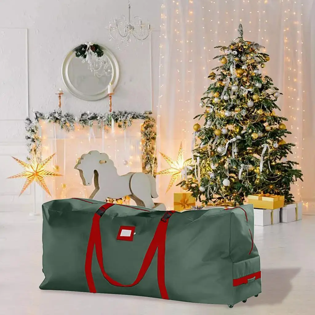 Christmas Tree Bag Oxford Cloth Foldable Xmas Decoration Wreath Storage Bag For Storing Christmas Utenciles Garland Home Storage