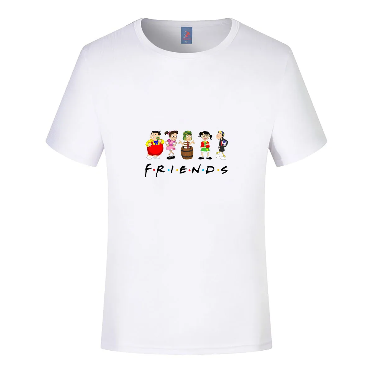 El Chavo Del Ocho Friends Printed T-shirt Chavo Del 8 Amigos Men Women Summer Short-sleeved Streetswear Cotton Tops