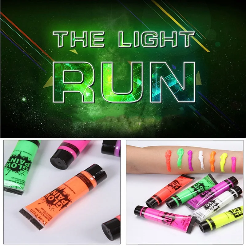 1 шт., светящаяся краска для боди-арта