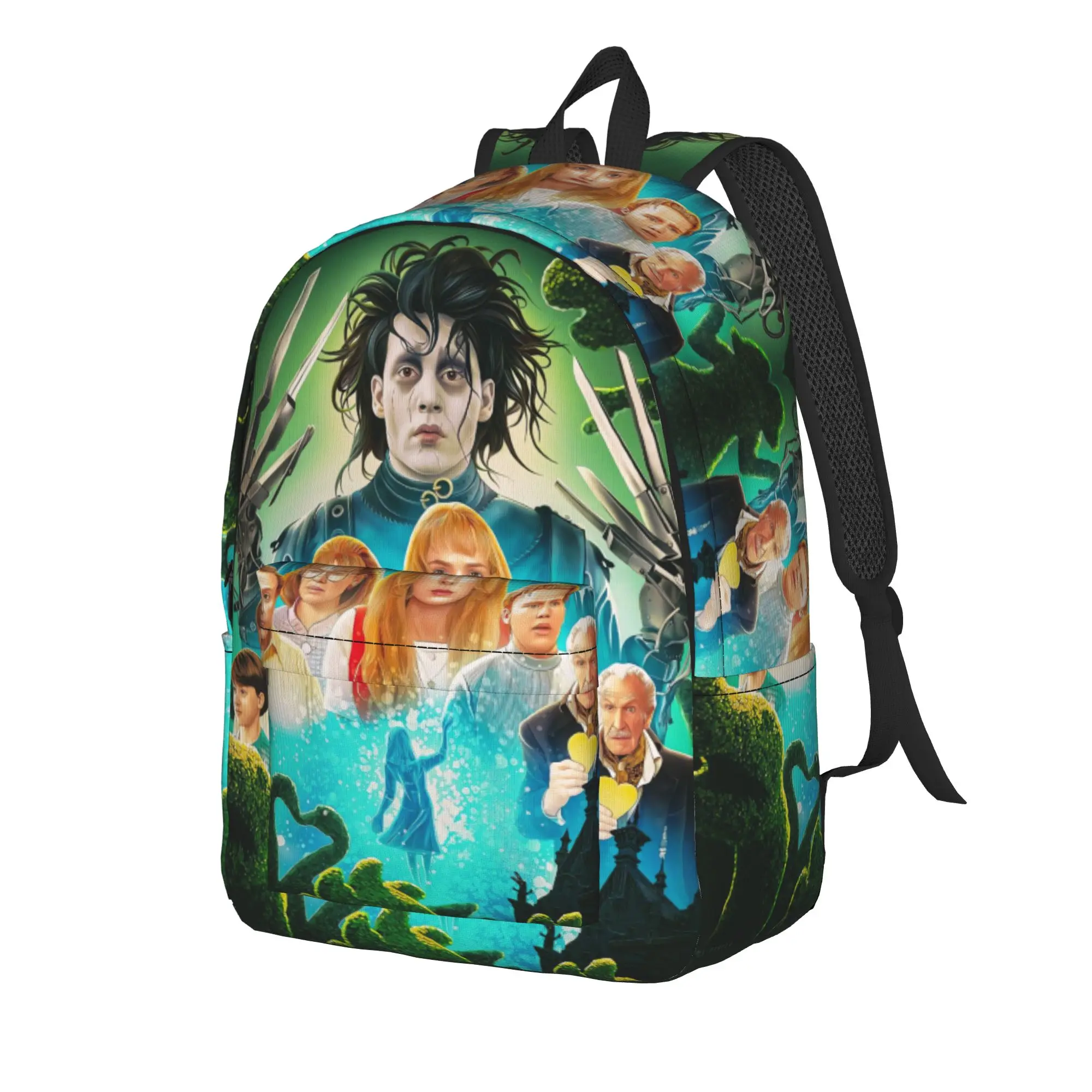 Edward Scissorhands Backpack  Outdoor Style Backpacks Boy Girl Design Soft High School Bags Cool Rucksack