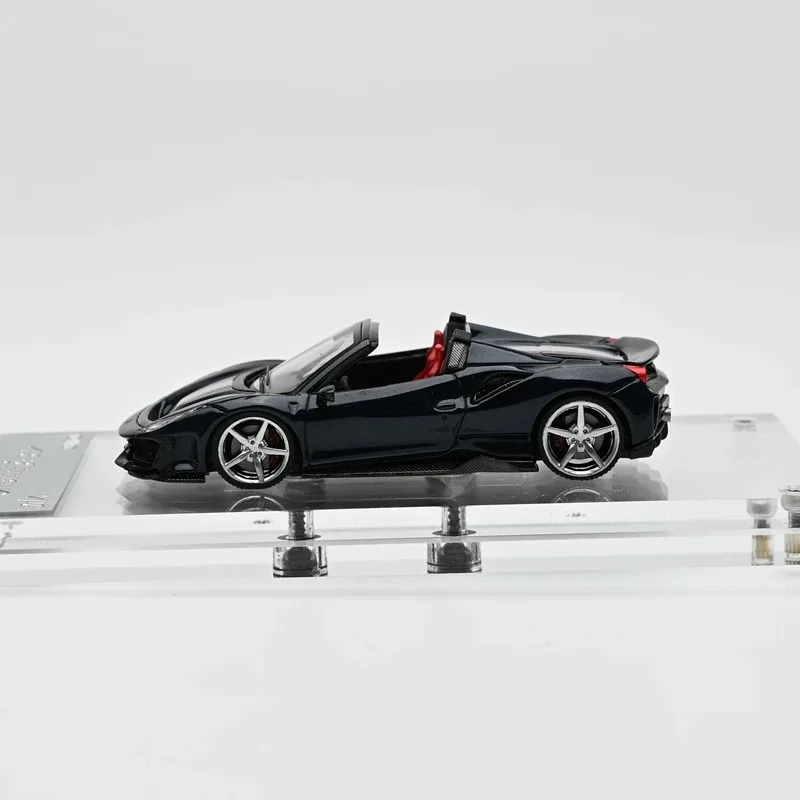 

Акции TPC 1/64 Novetic 488 PISTA Литая под давлением модель автомобиля черного цвета в 2025 году