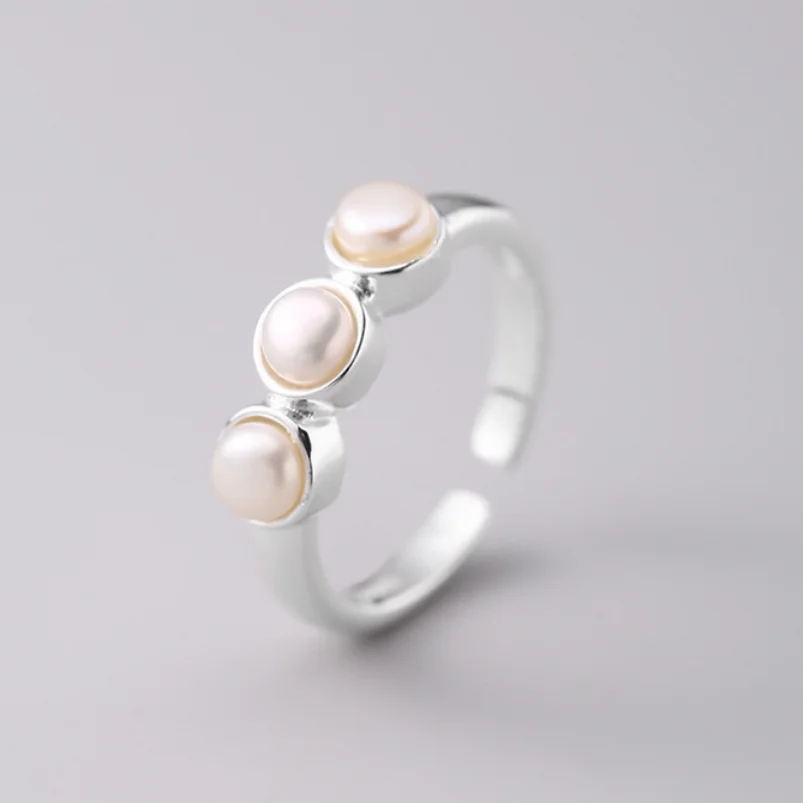 

РЕДКИЕ КОЛЬЦО С НАТУРАЛЬНЫМ КУЛЬТУРНЫМ БЕЛЫМ ЖЕМЧУГОМ