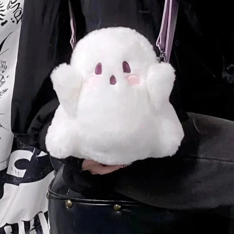 Halloween Funny Backpacks Little Ghost Chic Plush Doll For Women Classic Backpacks Men Cute Women Shoulder Bag Presale Backpacks