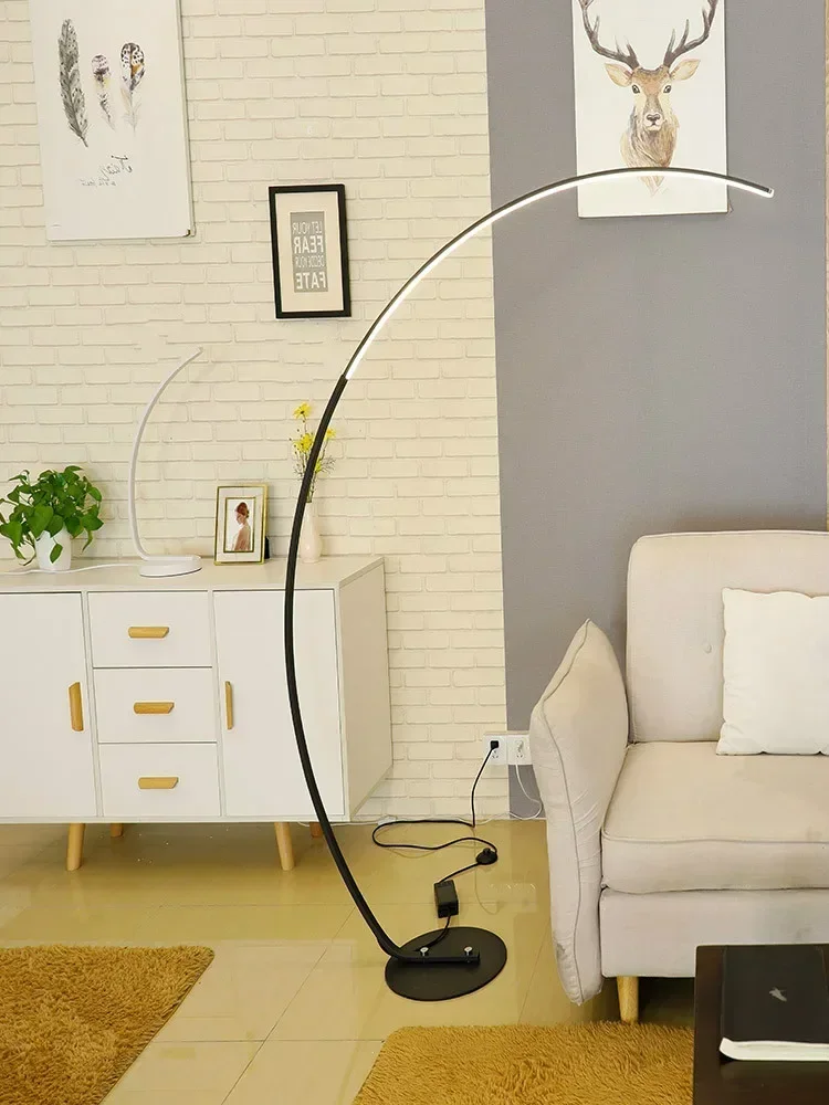 Modern Led Floor Lamp Minimalist C Shape Floor Lamps For Living Room Bedroom Study Decor Light Nordic Home Bedside Standing Lamp