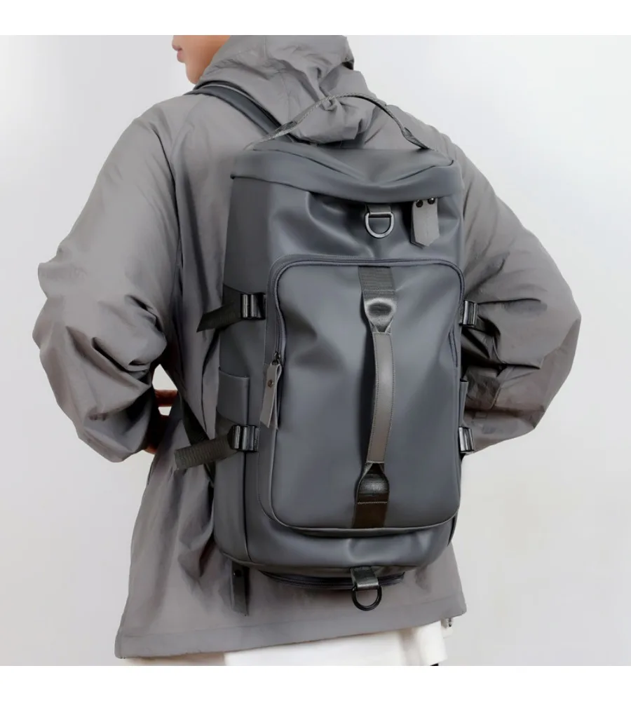 Large-capacity wet and dry separation fitness bag lightweight and simple double-back luggage bag outdoor travel bag portable