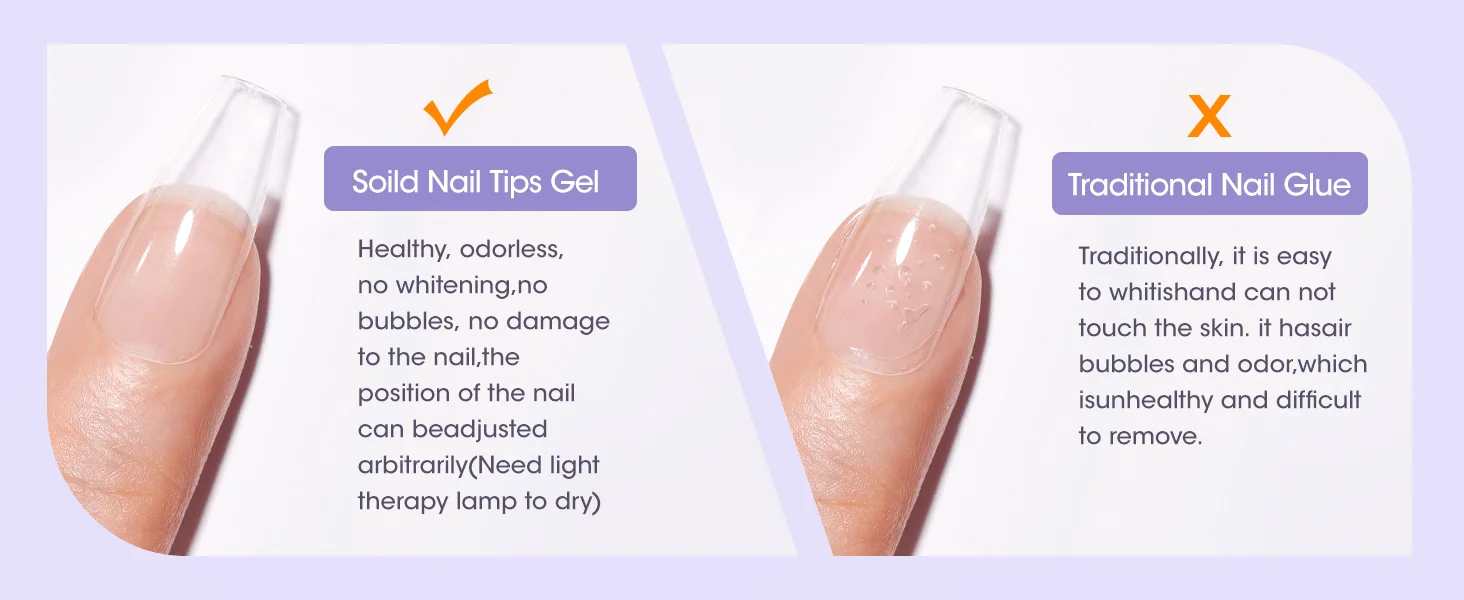 GELLEN 30g Polygel Nagelkleber Festes Gel-Klebeset Press-on-Nägel Entferner für Acryl-Nagelspitzen UV-LED-Lampe Heim- und Salon-Maniküre – Detail 4