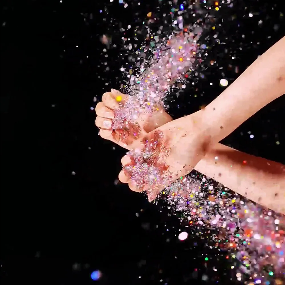 Solidny brokat w sztyfcie do twarzy, ciała i włosów, złoty, zielony, perłowy, wysoki połysk, cień do powiek, rozświetlacz, dekoracja do makijażu, 1 szt.