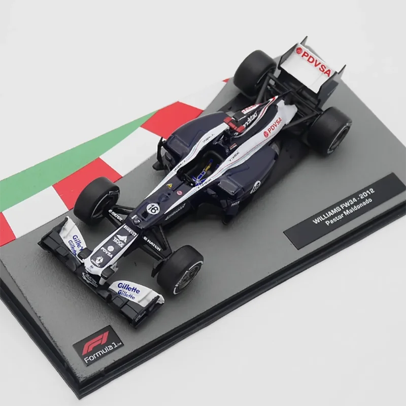 Diecast 1:43 Scale IXO F1 Racing Williams FW34 2012 Pastor Maldonado Alloy Vehicle Model Finished Simulation Collection Gift Toy