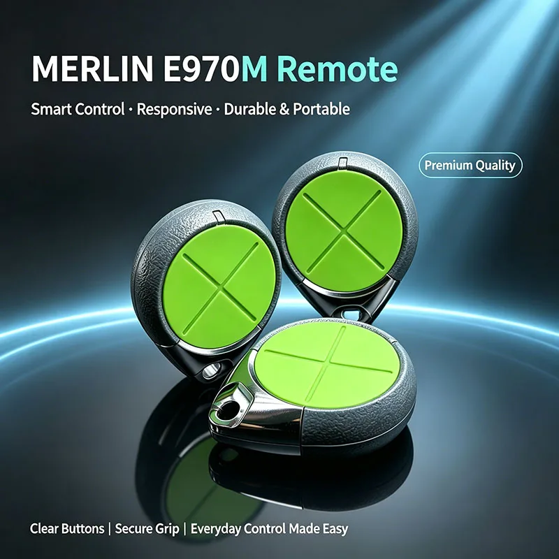 Merlin E970M PREMIUM Remote Security +2.0 Garage Door Opener / Remote Control
