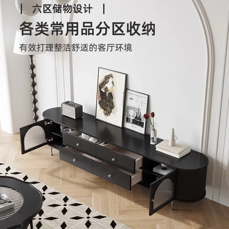 French, vintage, solid wood, TV cabinet, coffee table, combination, modern, simple