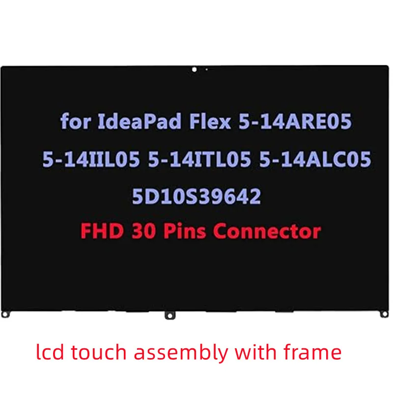 For Lenovo Ideapad Flex 5 14IIL05 14ITL05 14ARE05 ALC05 LCD Screen
