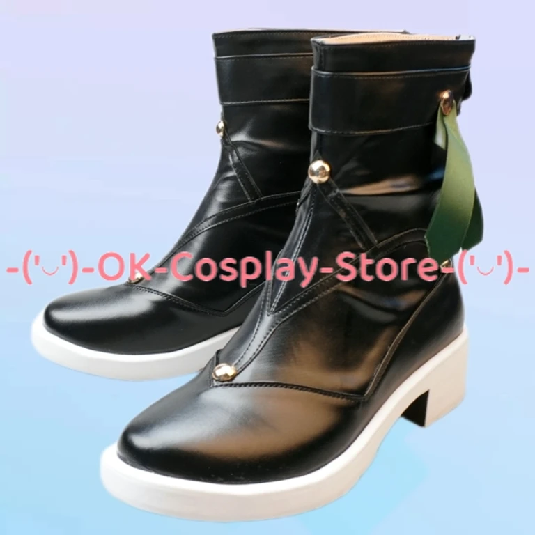 Qingque Cosplay Sapatos, Jogo Honkai: Star Rail, Botas de Carnaval de Halloween, Sapatos PU, Custom Made Props