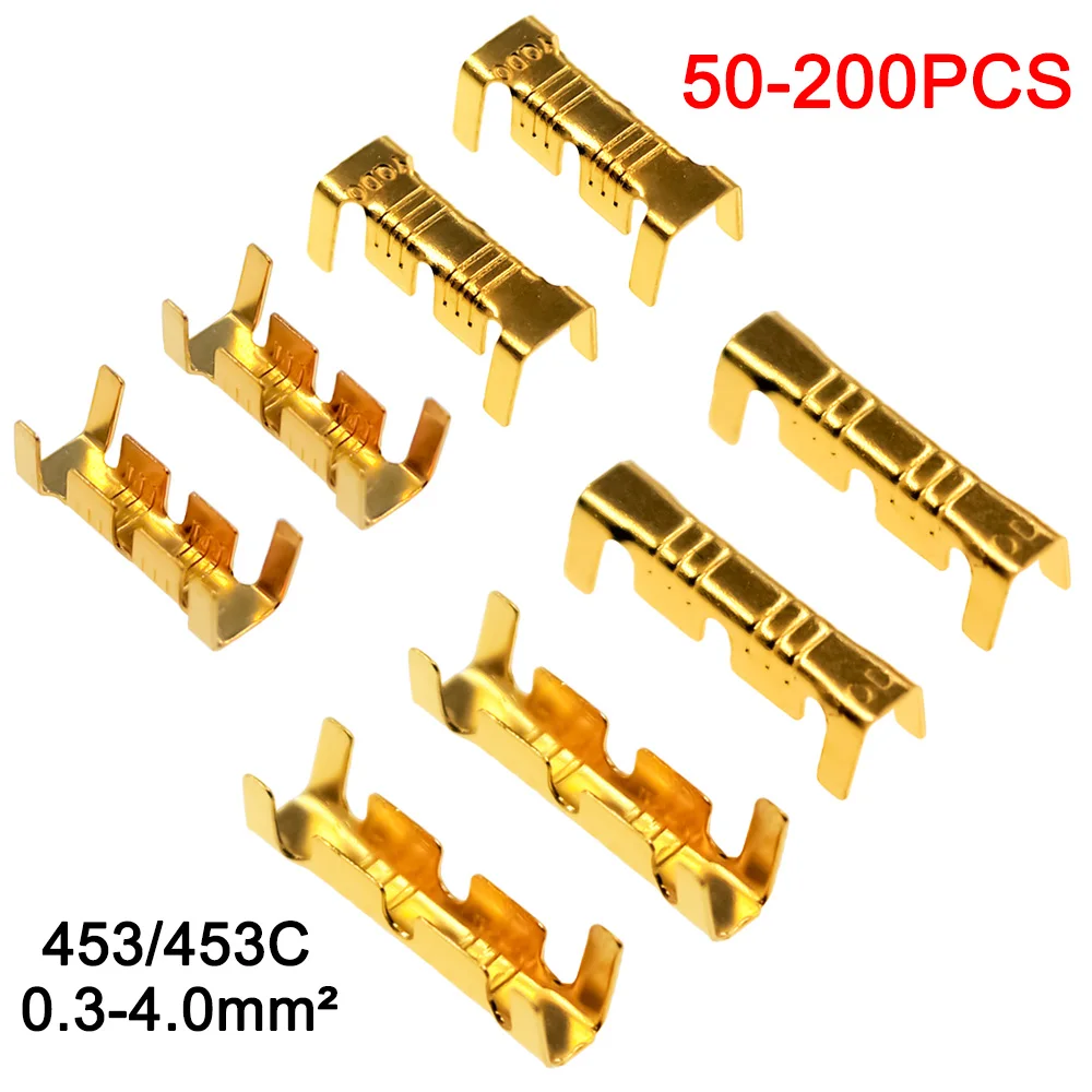 453 /453C U-shaped terminal tab cold inserts terminal wire connector terminales electricos small teeth terminal 0.3-4.0mm²