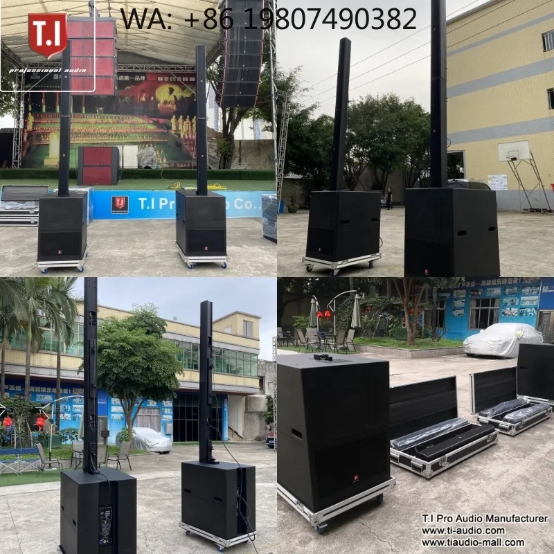 10*5'' Column Array Speaker Custom Professional PA System Powerful DJ Stage Sound Equipment for Indoor Outdoor Live Show