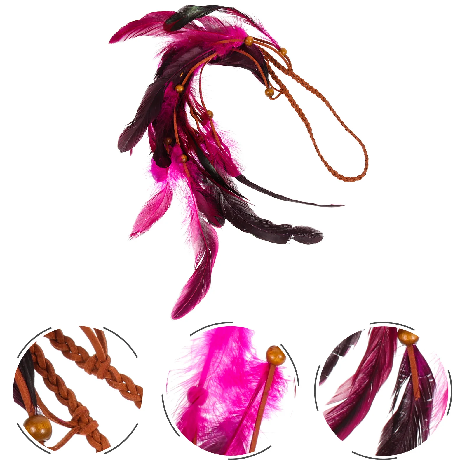 

Feather Headband Women Plume Hair Accessories Hairband Decorate Indian