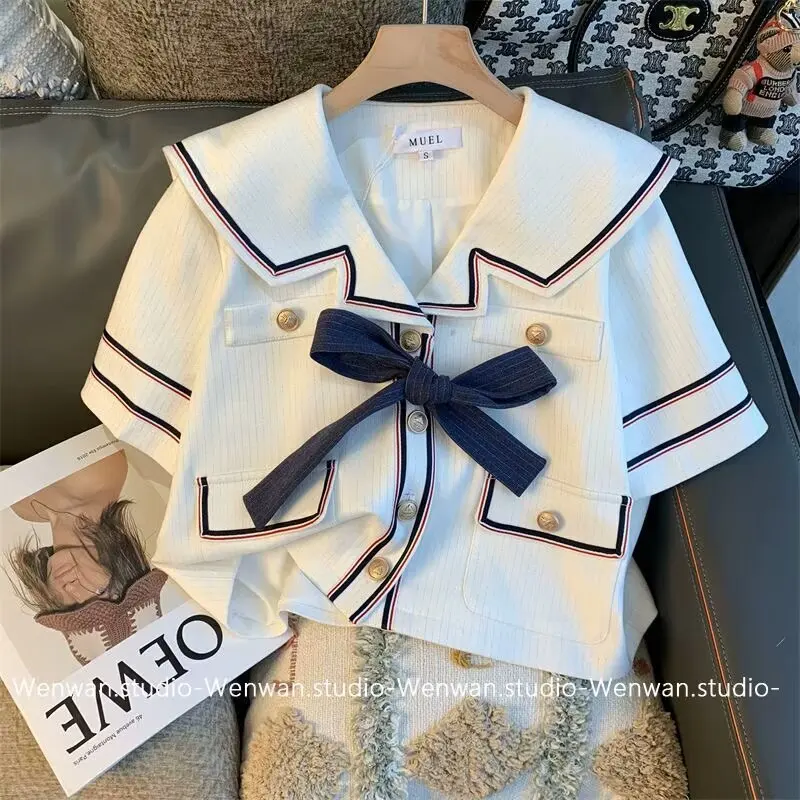 Children\'s Clothing Sets Bow Knit Sweater +Pleated Skirt Set Kids Clothes for Girls Knitted Sets Infant Designer Clothes