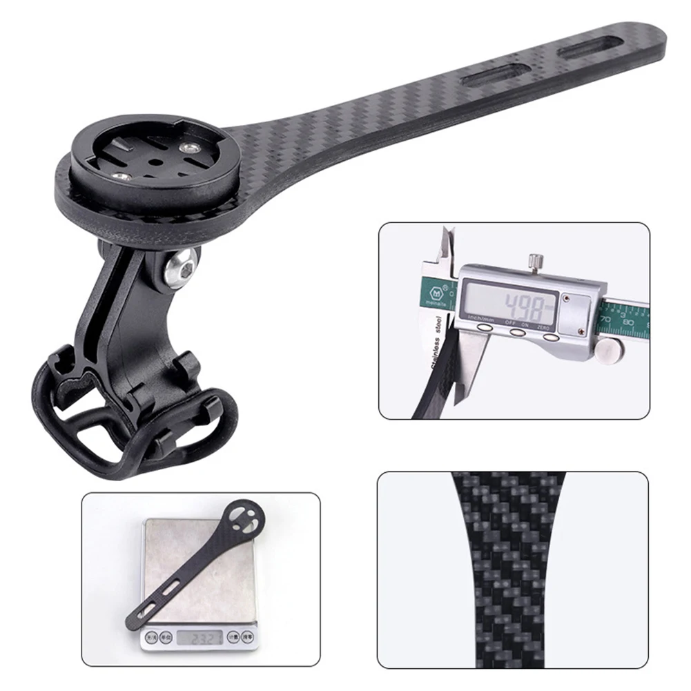 Bike Computer Mount Holder Integrated Bending Handle Multifunctional Extension Bracket For Garmin Handlebar Stem Parts