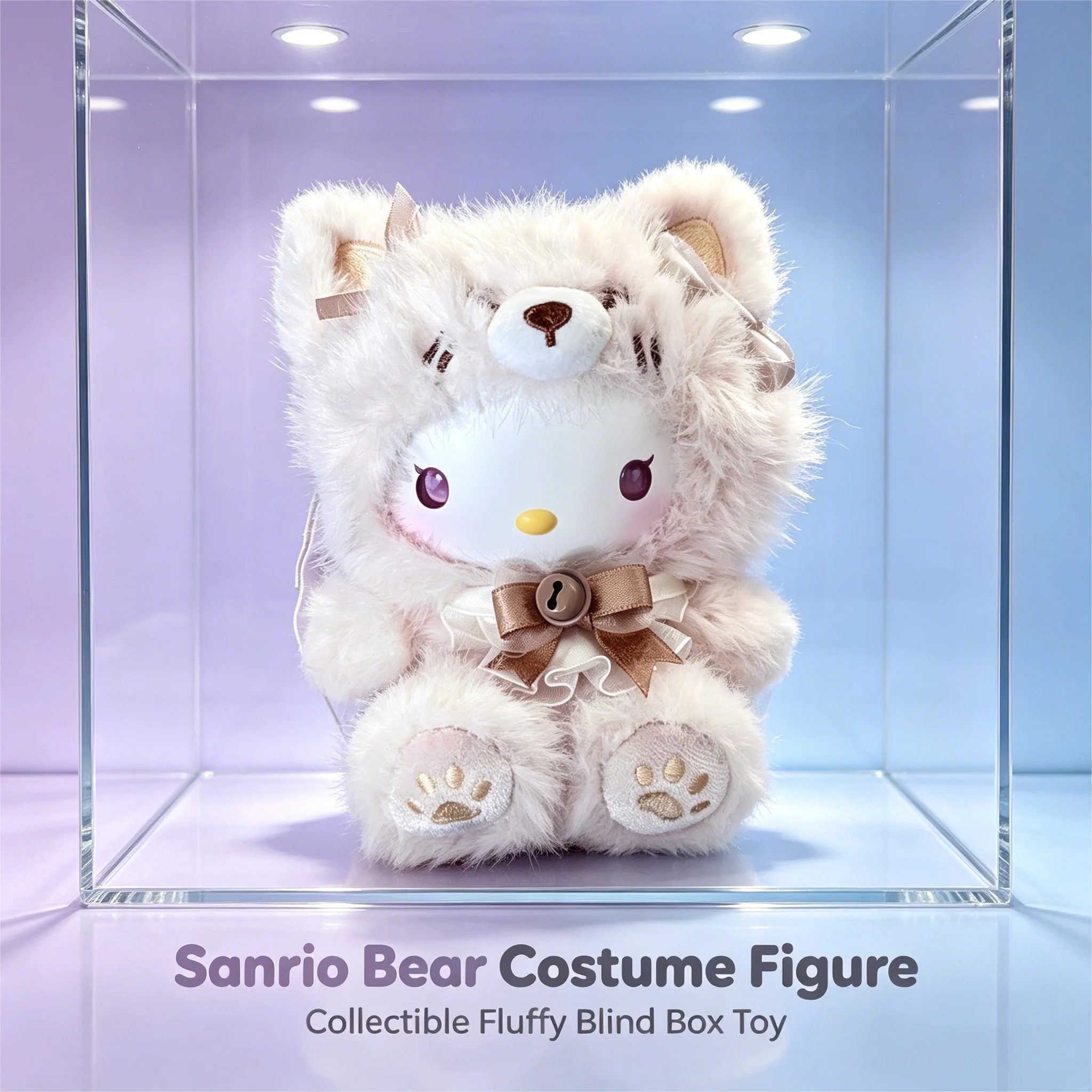 2026 Sanrio Kuromi Hello Kitty Island Fox Blind Box, Emaille-Plüsch-Sammelfigur, Niedliches Trendiges Deko-Geschenk für Mädchen