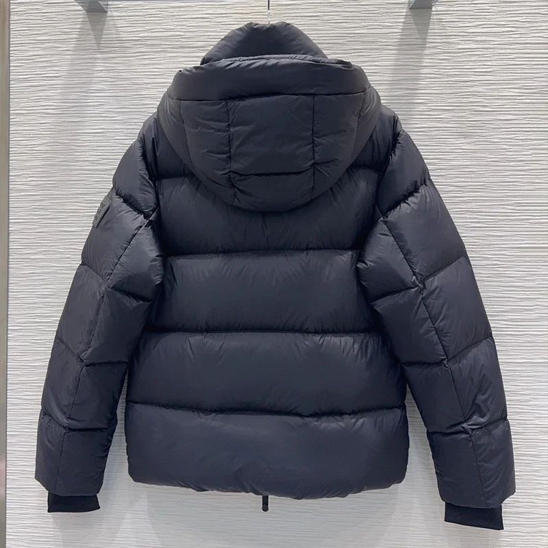 معطف نسائي عالي الجودة سترة أوزة رمادية مع غطاء محرك السيارة قابل للفصل ملابس خارجية ملابس شتوية 25102740