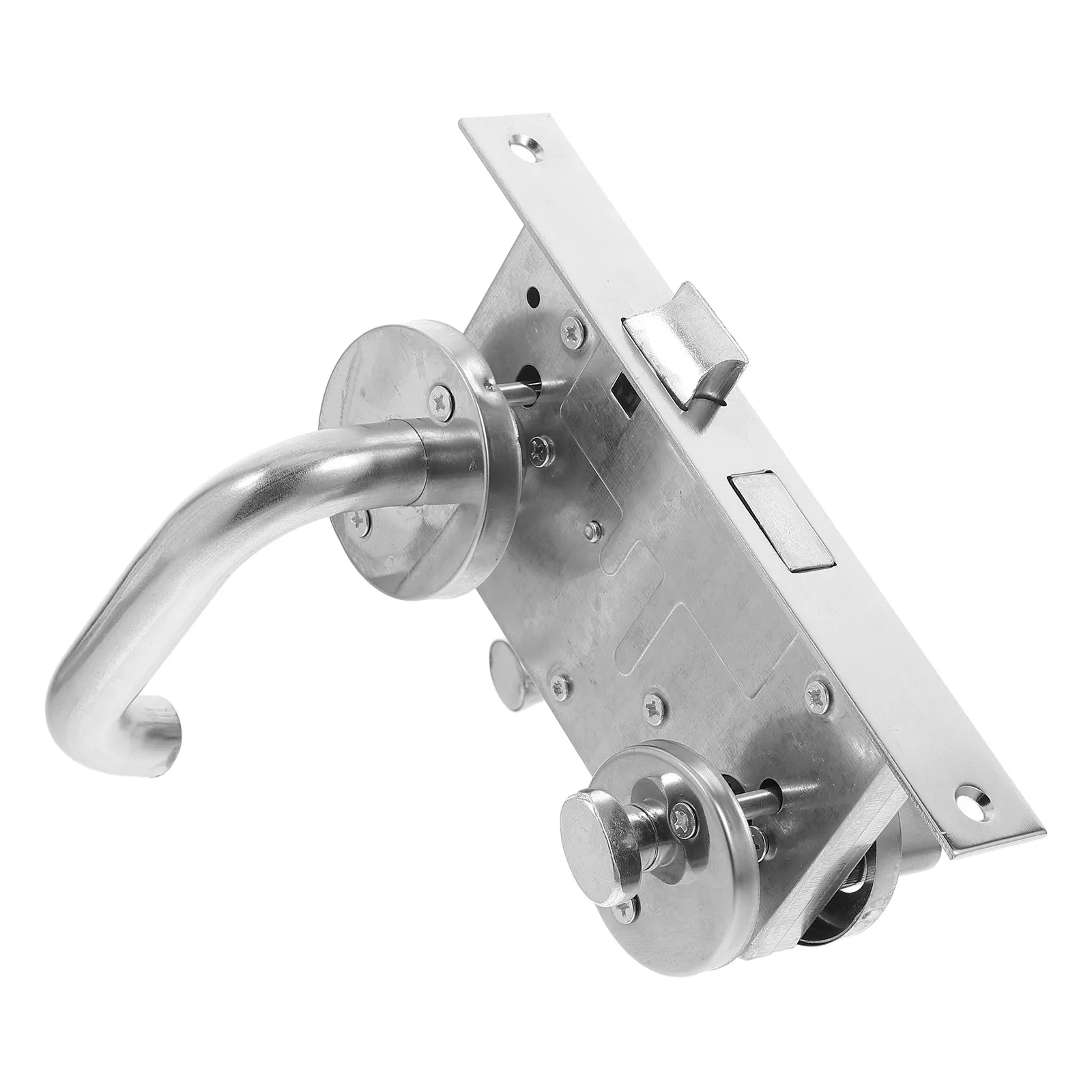 1Set Stainless Steel Emergency Escape Fireproof Door Lock Anti-Theft Safety Lock Heavy Duty Security Door Lever