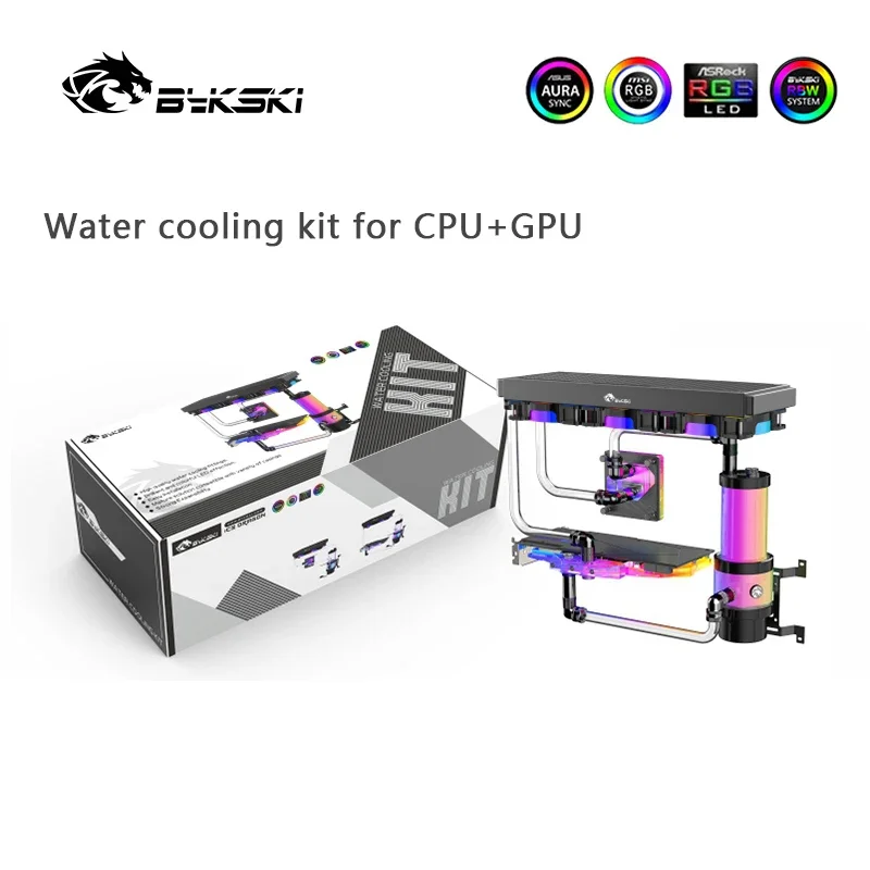 Bykski Liquid Cooler Kit for INTEL AMD CPU / Video Card Hard Tube Cooling / Rigd Tube cooling Bundle 360mm / AURA RGB Support