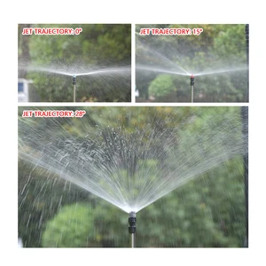 Popup -Sprinkler mit einstellbarem Austausch, Düsen, Parkgarten, Gras, Rasen, Bewässerungswerkzeug, 7 Typen 0 ° ~ 360 °, 1/2 10 Hauptquadrat -Verkaufsgarten - №9