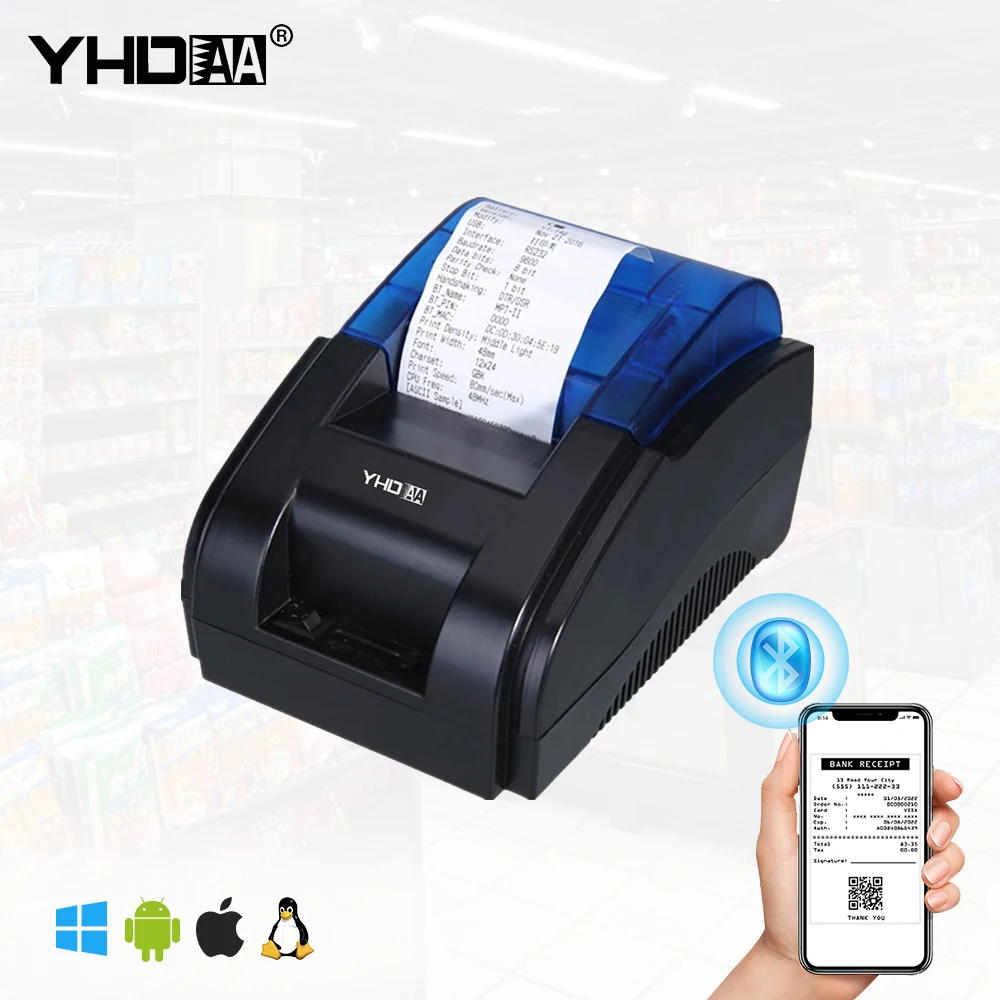

Cheap 58mm Thermal Receipt Printer Work With POS Machine With 2 Years Warranty
