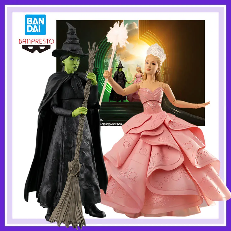 

In Stock Bandai S.h.figuarts Wicked Glinda Elphaba Anime Movable Model Brand New In Box Gift Decoration Toy Authentic 15Cm
