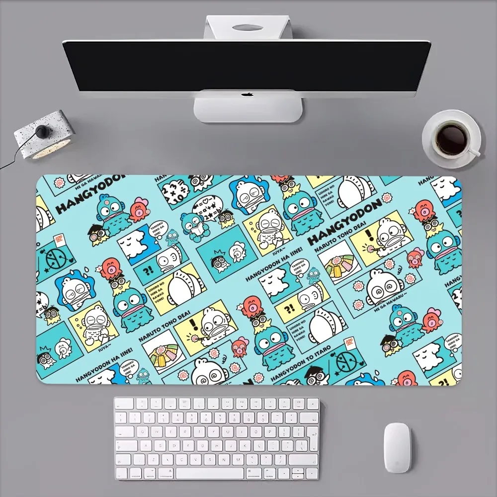 MINISO Sanrio Funny Hangyodon Cute Mouse Pad Computer Laptop Gaming Office Wrist Guard Non Slip Keyboard Pad