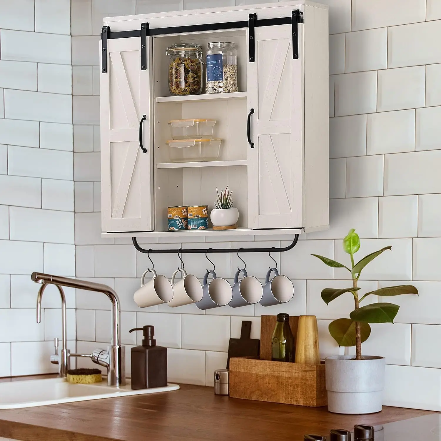 

Kitchen Wall-mounted Cabinets Home Dining Room Bathroom Living Room Wall Storage Lockers