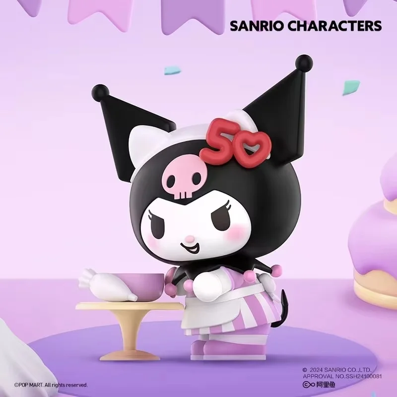 Oryginalne postacie Sanrio pudełko z niespodzianką Hellokitty 50. rocznica seria zabawek Anime rysunek tajemnicze pudełko wystrój prezent na boże narodzenie