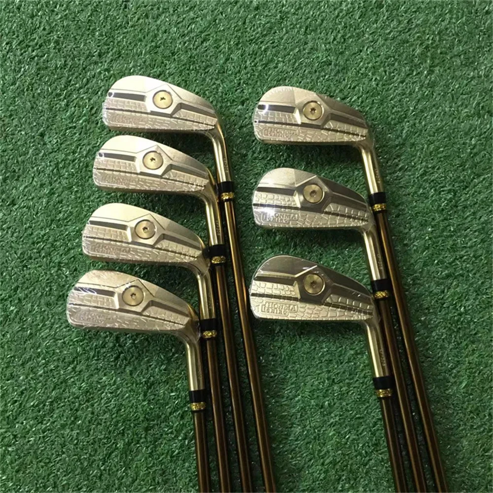 

New Golf Irons I.H.A XP-306 hollow gold Golf Irons gold 7pcs 456789p Steel or graphite golfclubs