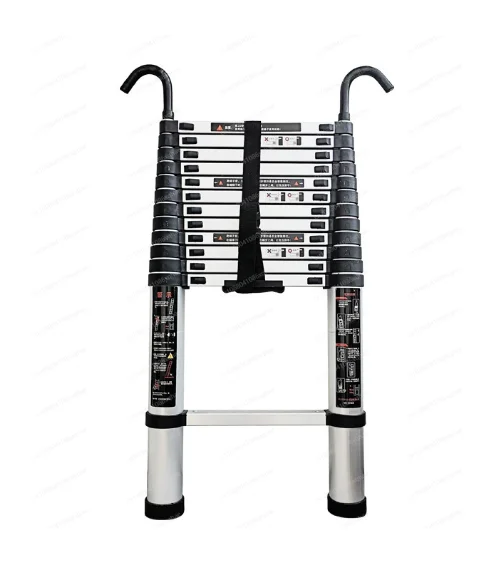 Aluminum Telescopic Ladder - Portable Folding Extension Ladder with Anti-Skid Design, Stable Hook, Industrial-Grade for Home Use