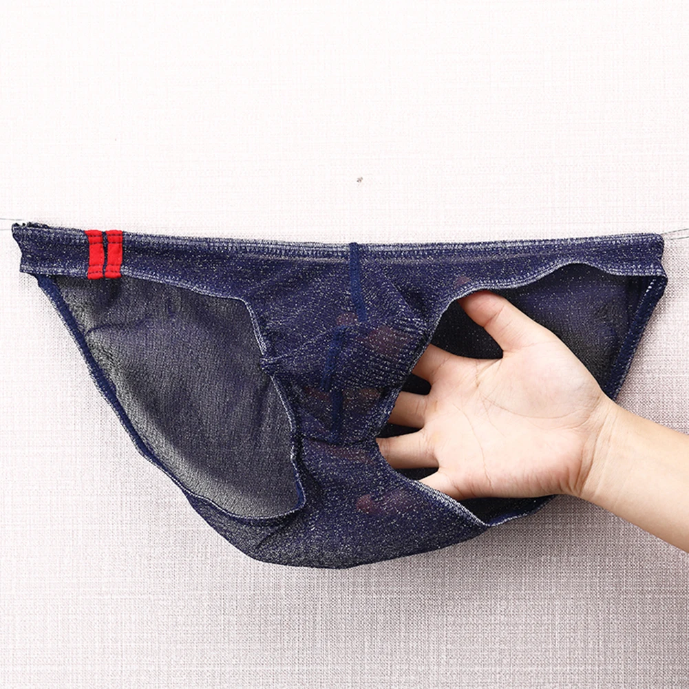 

Men Mesh Fine-Shimmer Briefs See-Through Lingerie Ultra Hot Femboy Bulge Pouch Underwear Low Rise Unisex Panties Men Underpants