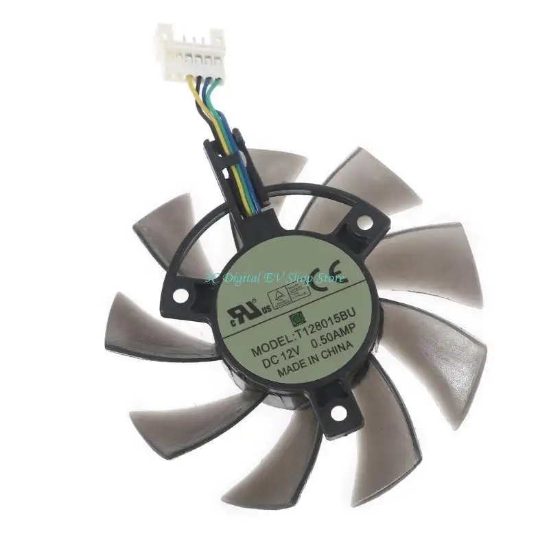 استبدال مروحة تبريد E74D مقاس 75 ملم لبطاقة فيديو 2060 TUF GAMING OC 1660 #3