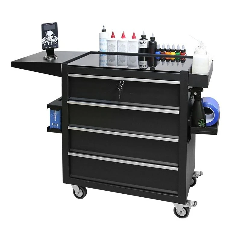 

Tattoo workbench upgrade Tattoo tool cart Drawer trolley trolley cabinet mobile roller console