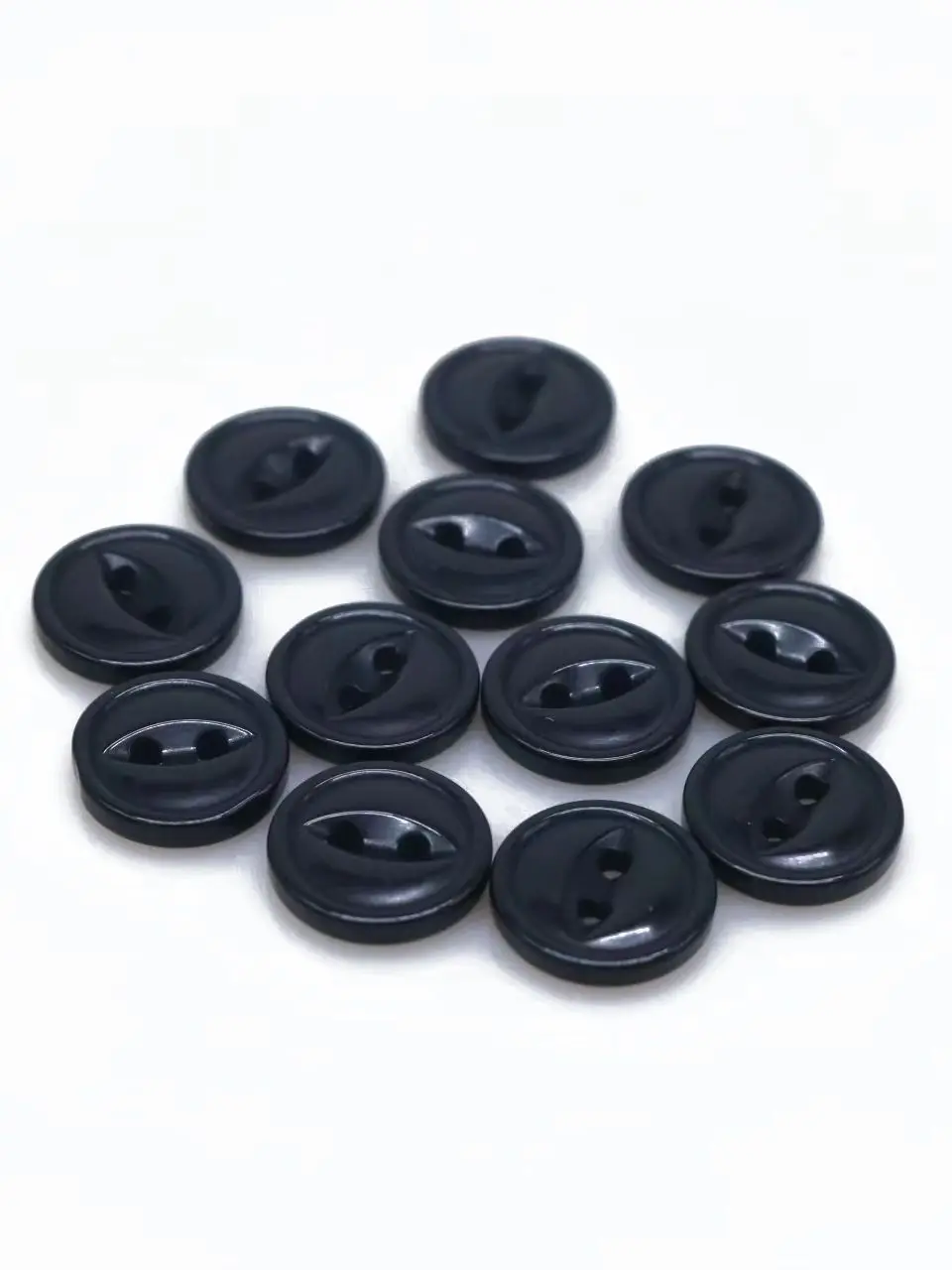 100pcs 9mm/10mm/11mm/12mm/15mm/18mm polyester button cute Fisheye buckle Sewing button Accessories resin shirt button for DIY