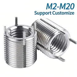 M2-M4~M20-M30 Thread Repair Insert Self-tapping Bushing with Plug Screw Sleeve Nuts 303 Stainless Steel Lock Support Customize