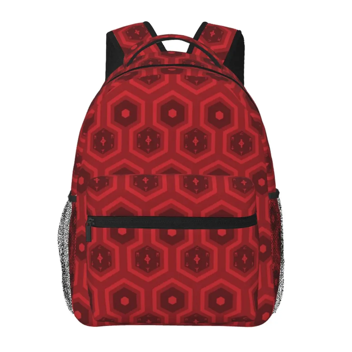 

65 MCMLXV Cosplay Scarlet Red Runes Hexagon Backpack Student BookBag Kids School Bag Laptop Shoulder Bags for Men Women