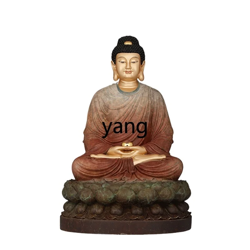 CX Color Copper Guanyin Bodhisattva Kizang King Bodhisattva Buddha Statue Ornament