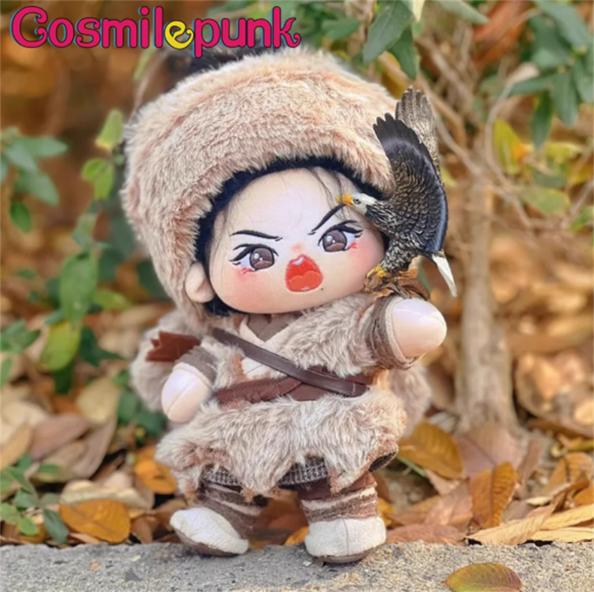 2025 Movie Xiao Zhan Ancient Guo Jing 20cm Plush Doll With Skeleton Clothes Toy Costume Cosplay Cute Fan Gift GG