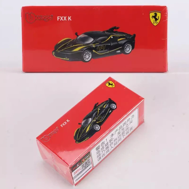 Bburago moulé sous pression 1:64 échelle Ferrari FXXK voiture de sport alliage Simulation modèle de voiture Collection décoration vacances cadeau affichage