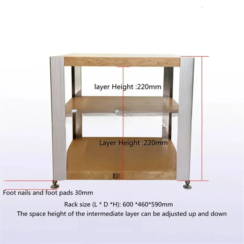 ET-01 E-630 Three Color CD Amplifier Shelf Cabinet Audio Equipment Rack Adjustable Iayer Height