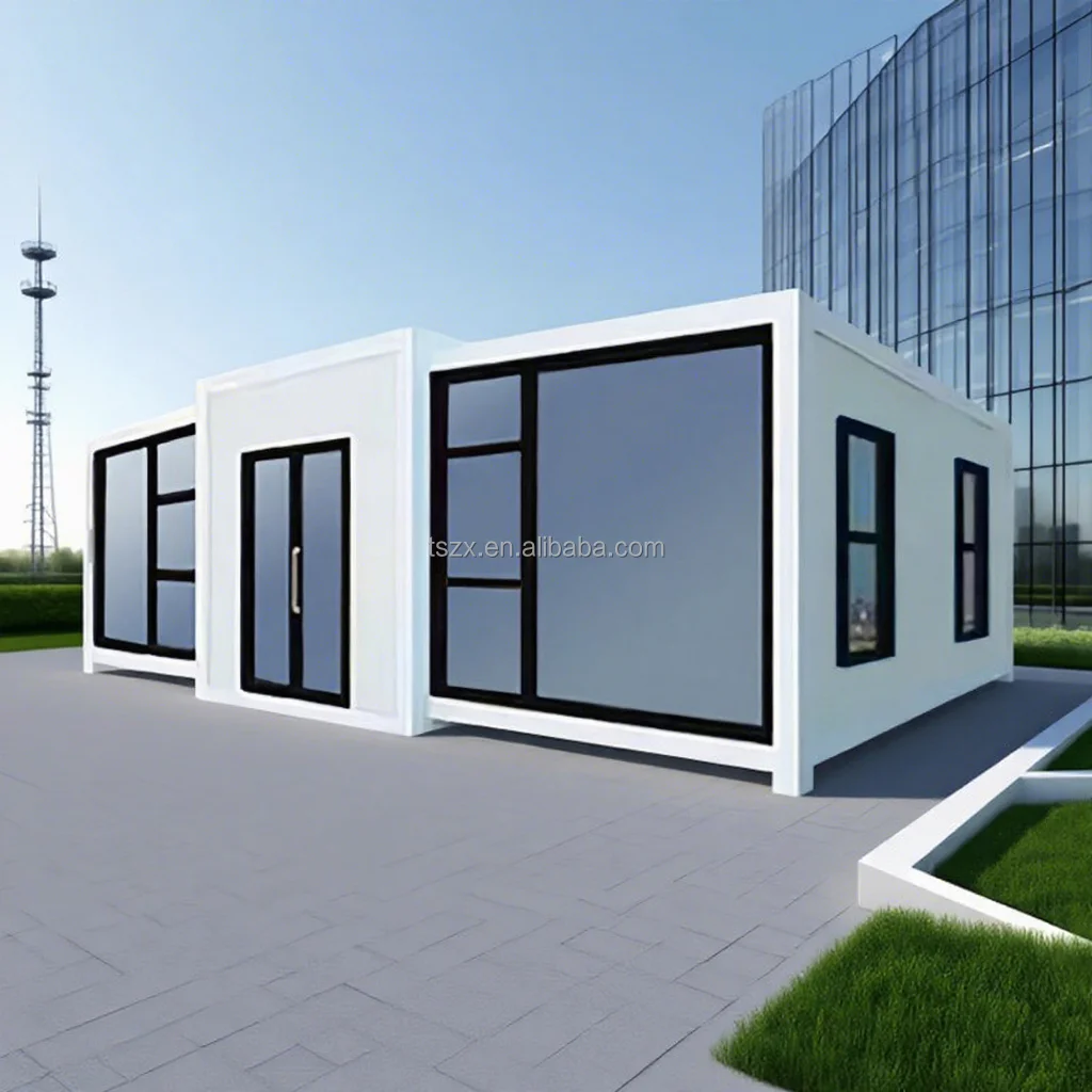 High Quality Folding House 2 3 Bedrooms Prefab Modular Hotel 10ft 20ft 30ft Prefabricated Expandable Container House