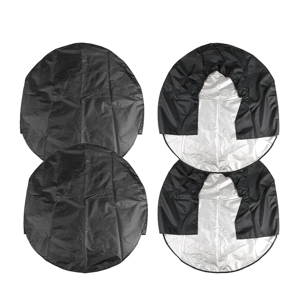 

4pcs 30-32 Inch 76-81Cm Tire Cover Waterproof Dustproof Storage Bag For Car Truck Rv Trailer Wheel Protector Tyre Case