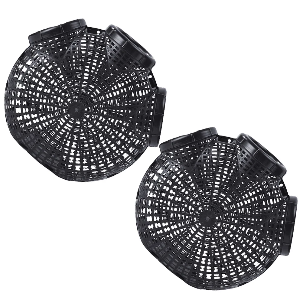 2 قطعة فخ السلطعون قفص الصيد البلاستيك دائم قابلة لإعادة الاستخدام المحمولة الصيد شبكة جراد البحر الروبيان جراد البحر صافي جراد البحر الفخاخ #3