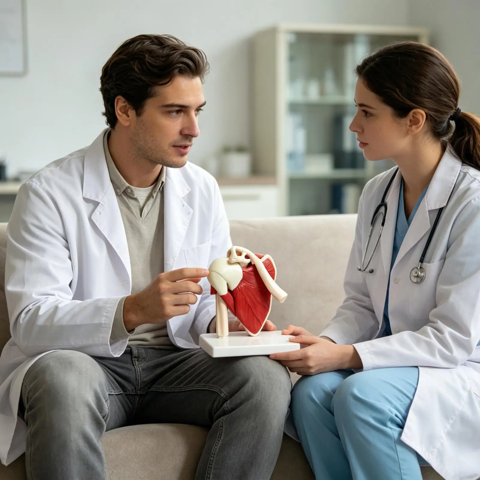 Human Anatomy Model PVC Anatomical Learning Aid Muscled Shoulder Joint Model For Doctor Teacher Men Women Boys Girls Youth Study